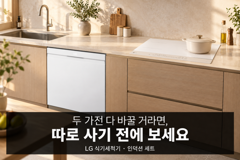 LG 식기세척기 14인용·3구 인덕션 6EW2E-QKBOE, 구매팁부터 청소·사용법까지