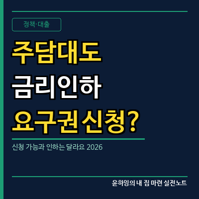 금리인하요구권, 주담대도 신청할 수 있을까?