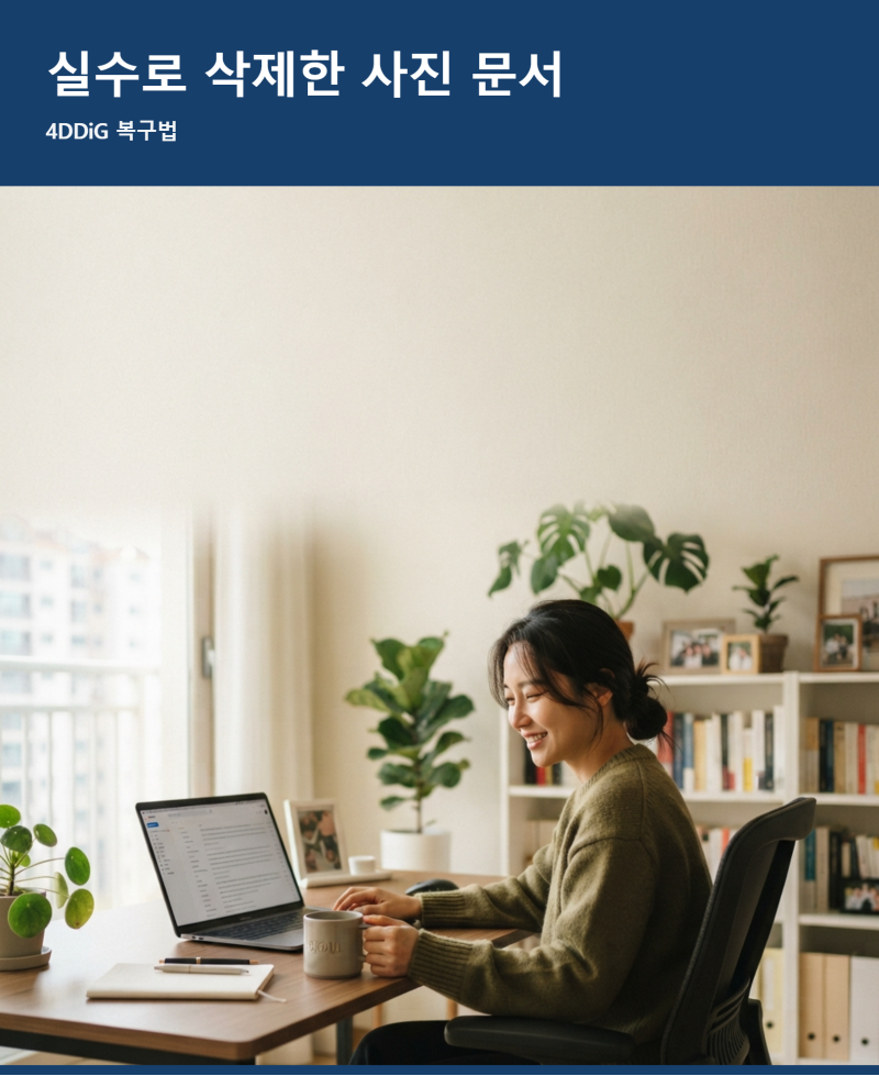 실수로 삭제한 프로젝트 파일, 4DDiG로 복구해 본 후기