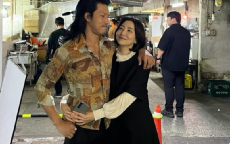 둘이 사귀나..윤세아, 김민 허리에 손 두르고 끌어안은 달달 투샷