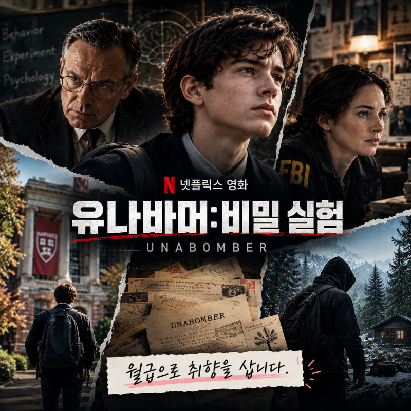 97분이면 충분! 스포 없는 넷플릭스 '유나바머: 비밀 실험' 줄거리 및 핵심 포인트 3가지