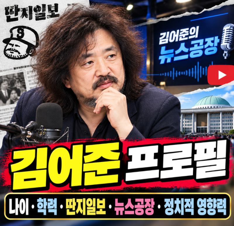김어준 프로필｜나이·학력·딴지일보·뉴스공장·정치적 영향력 총정리