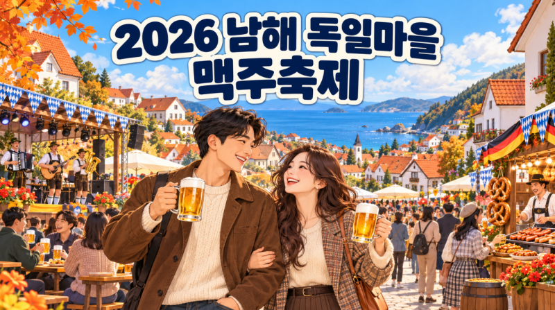 2026 남해 독일마을 맥주축제 일정표·공연·주차장·행사장 배치도