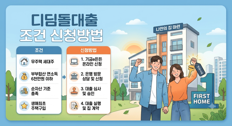 2026 내집마련 디딤돌 대출 자격 조건과 한도 금리, 방공제 실거주 유의사항 총정리