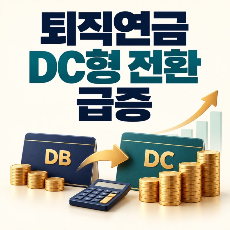 퇴직연금 DC형 전환 급증, DB형과 뭐가 다를까?