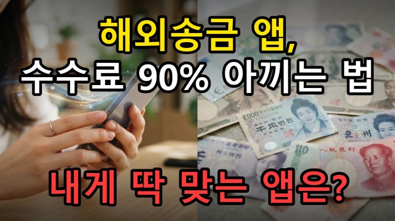 해외송금 앱 수수료 비교 2026년, 내게 맞는 최적의 서비스 고르기
