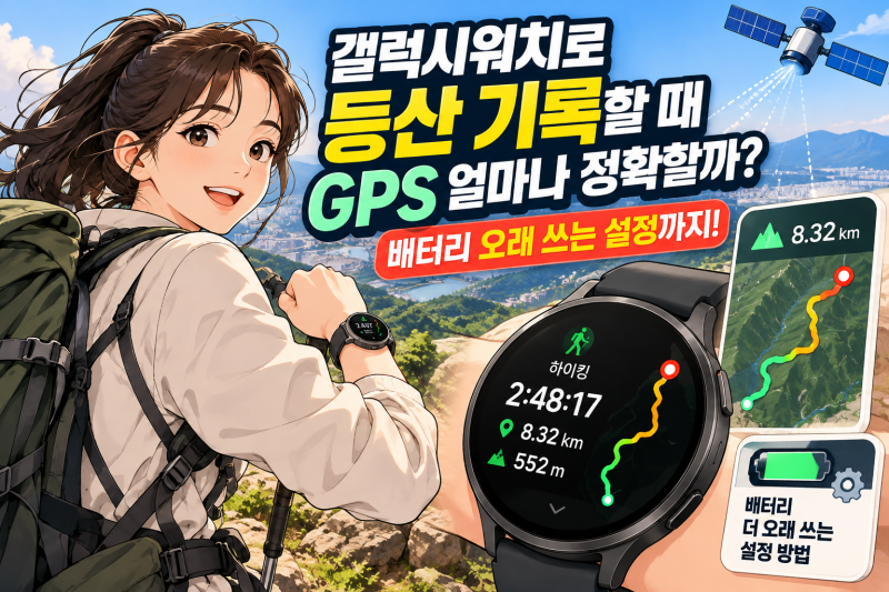 갤럭시워치 등산 GPS 정확도와 배터리 오래 쓰는 설정 완벽 가이드