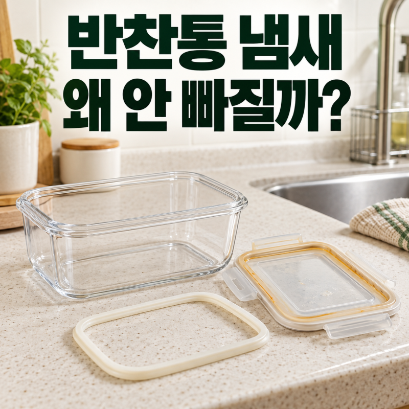 반찬통 냄새 안 빠질 때, 설거지해도 냄새가 나는 이유와 없애는 법