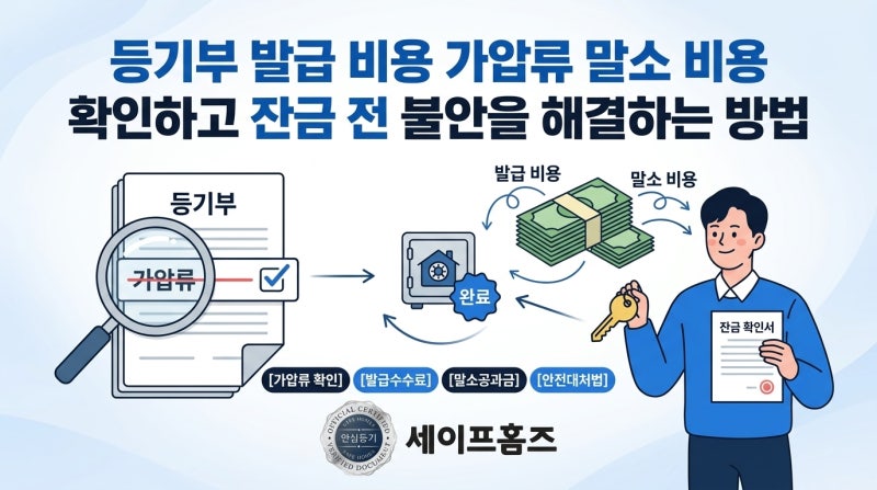 등기부 발급 비용 가압류 말소 비용 확인하고 잔금 전 불안을 해결하는 방법