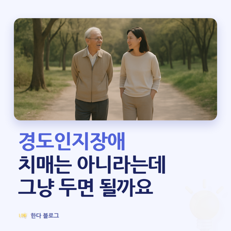 경도인지장애, 치매 전단계라는데 어떻게 해야 하나요 (진단 기준·치매와 차이 · 2026년)