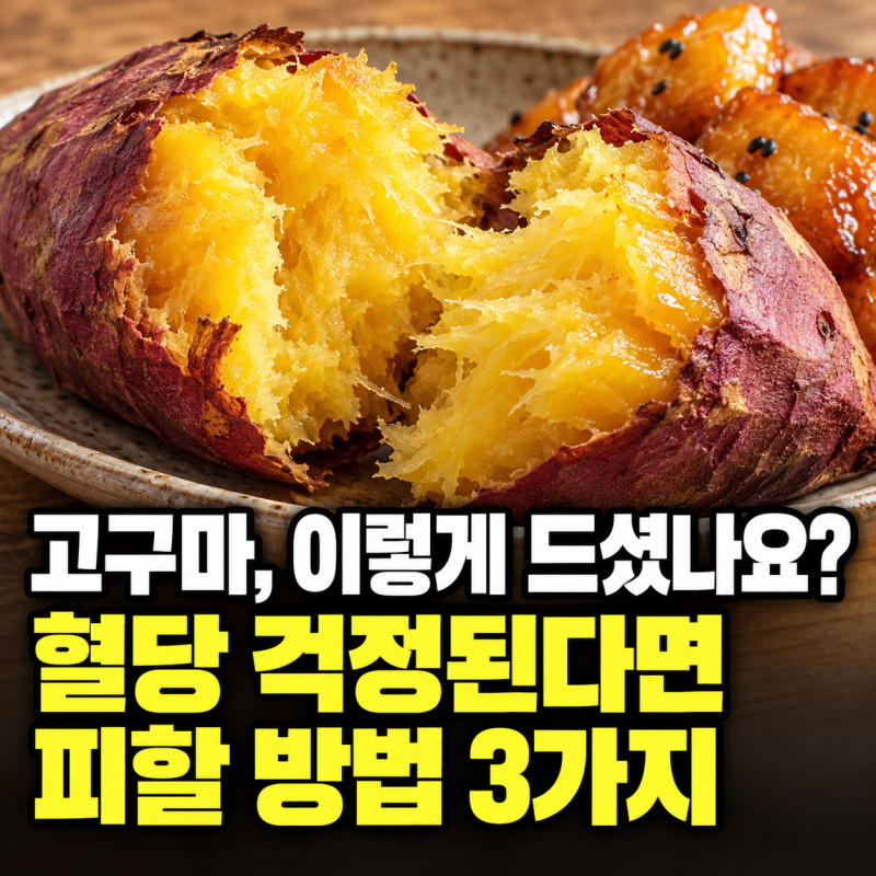 “고구마도 이렇게 먹으면 혈당 확 달라집니다” 당 걱정된다면 피해야 할 먹는 방법 3가지