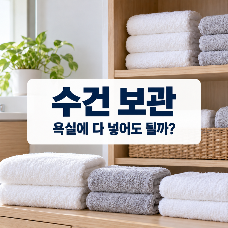 수건 보관, 욕실에 전부 넣어둬도 될까?