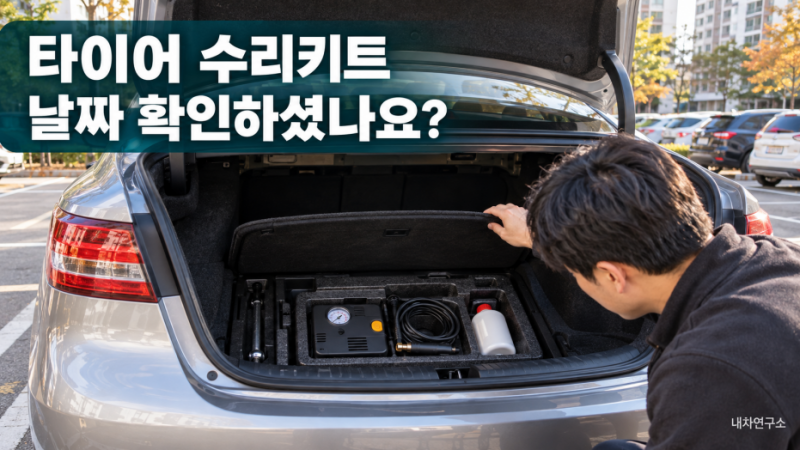 타이어 수리키트 실란트 유효기간, 트렁크에 있다고 안심하면 안 되는 이유