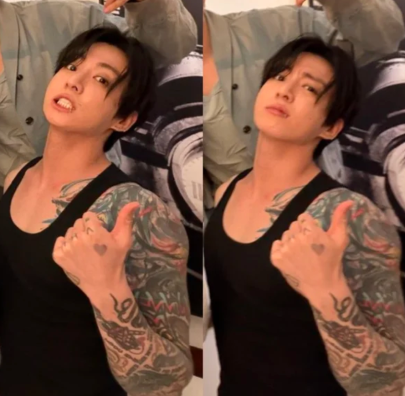 "어깨부터 손목까지 빼곡" 29세 BTS 정국, 남미 투어 중 파격 민소매 타투 근황 공개