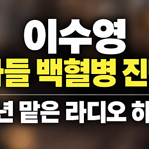 이수영 아들 백혈병 치료 위해 라디오 중단(+근황 남편)