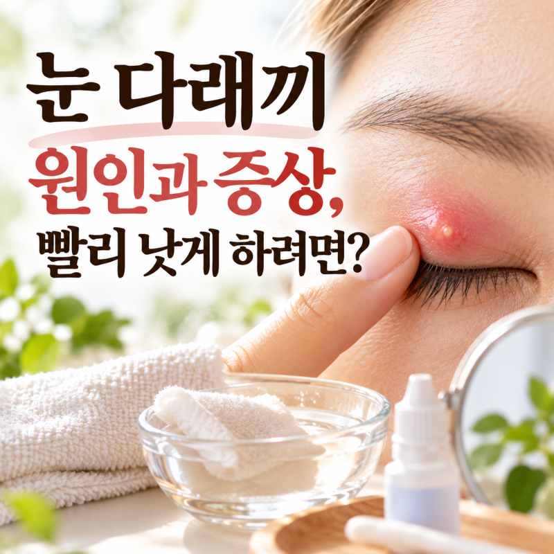 눈 다래끼 원인과 증상, 빨리 낫게 하려면?