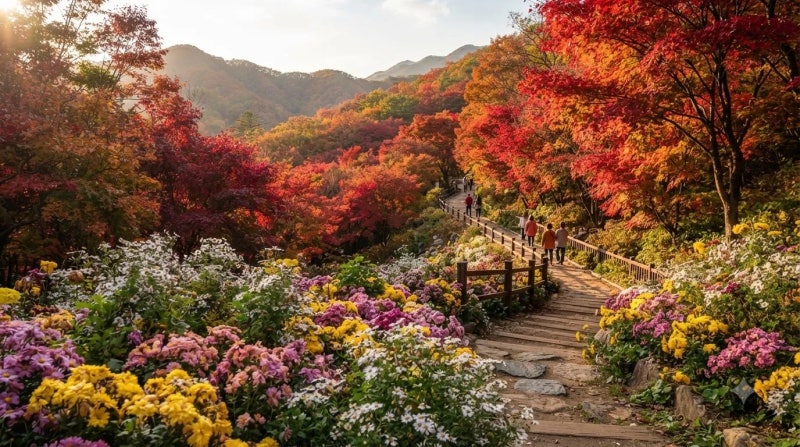 11월 서울근교 단풍·국화·구절초 여행, 경기광주 화담숲 vs 가평 아침고요수목원 가족·연인 ....