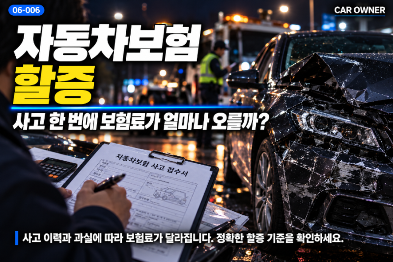 자동차보험 할증 기준｜200만원 이하 사고도 보험료 오를까? [06-006]