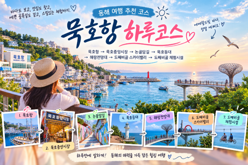 동해 묵호항 하루여행 코스