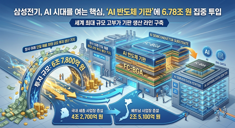 [주식/IT] 삼성전기 세종·베트남 공장 6.8조 증설, 빅테크가 줄 서는 이유
