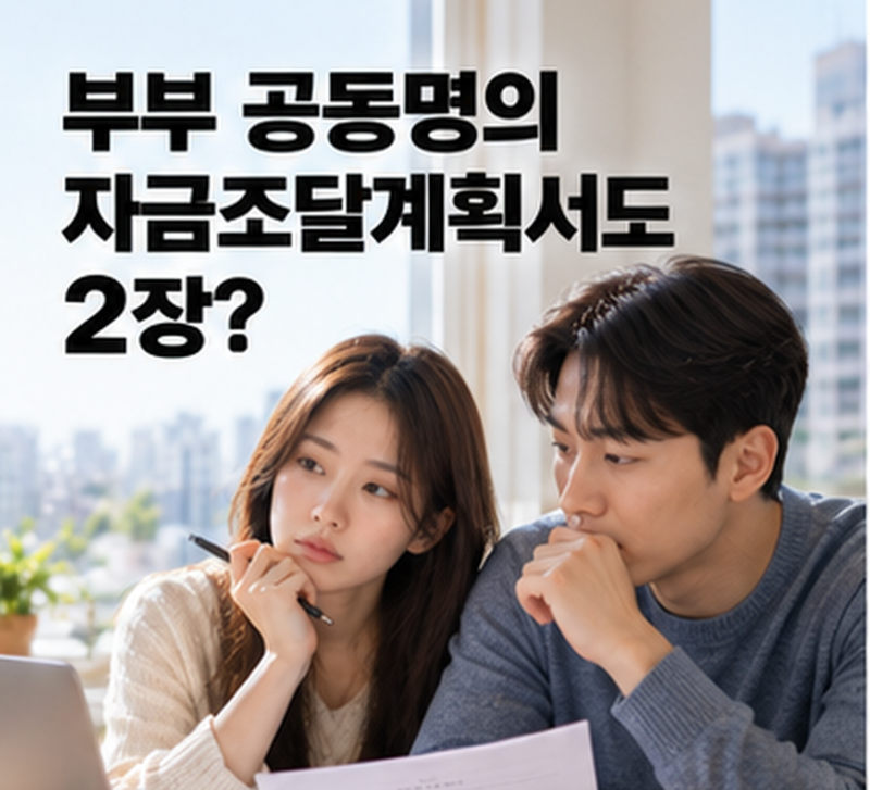 공동명의 자금조달계획서, 부부가 각자 따로 작성해야 할까?