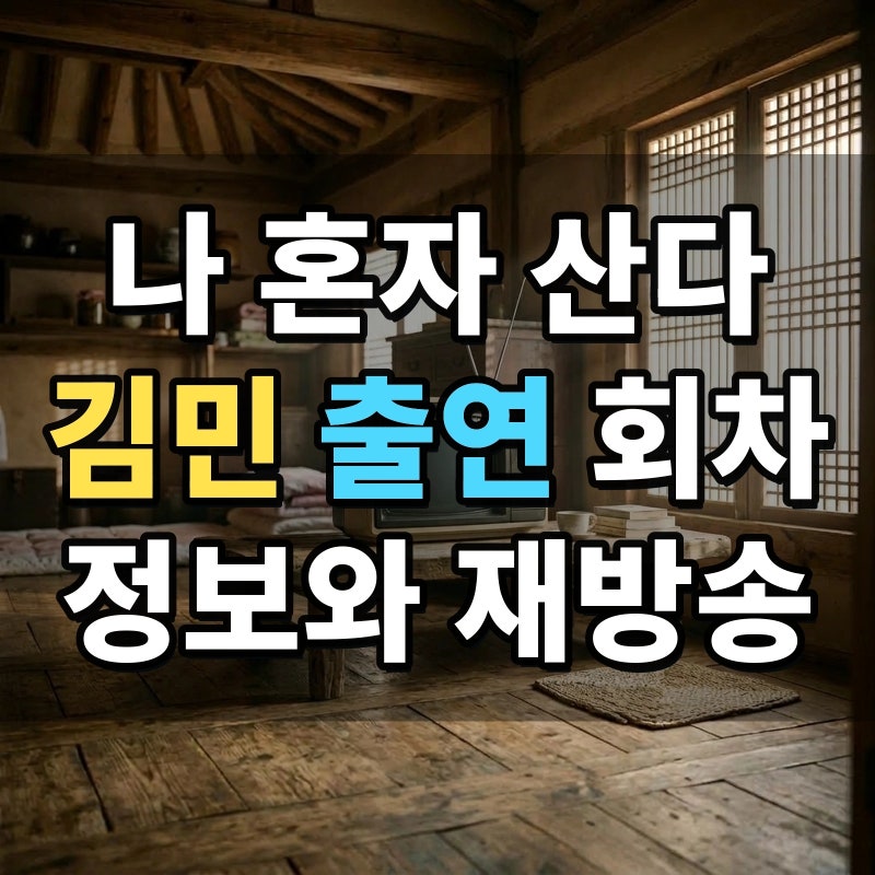 I Live Alone Kim Min's Appearance Information, Rerun Schedule, and How to Watch Replays