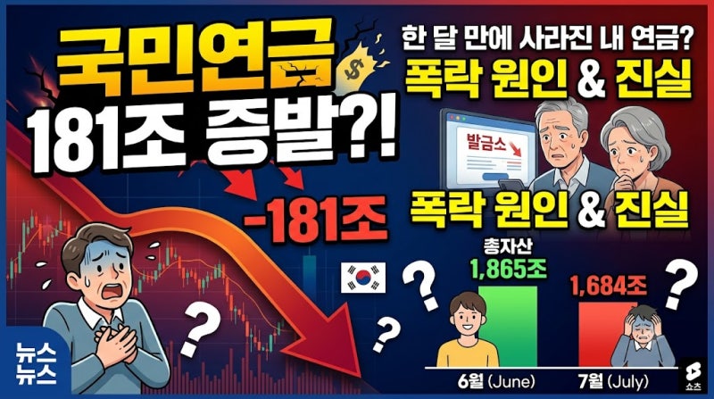 국민연금 181조 증발 실화? 내 노후자금 진짜 괜찮은 걸까 (폭락 원인 & 진실 정리)