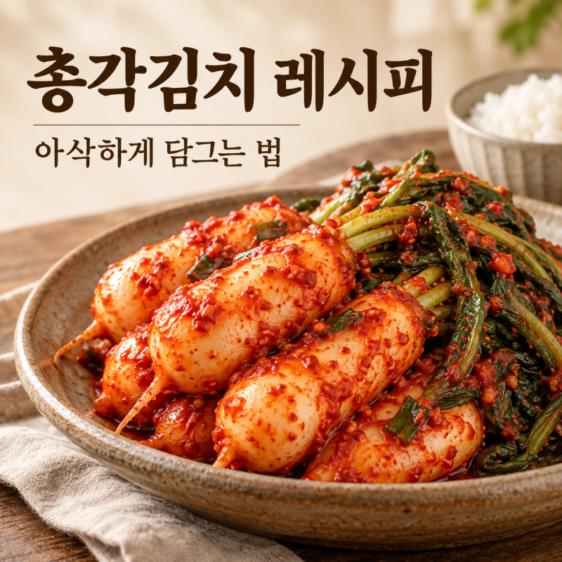 "총각김치 레시피" 알타리무 절이기부터 양념까지 아삭하게 담그는 법