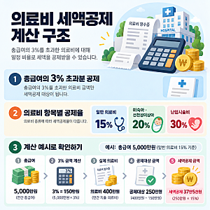 [의료비 세액공제] 연말정산, 공제대상, 한도, 계산방법, 실손보험, 안경, 산후조리원 등 핵심....