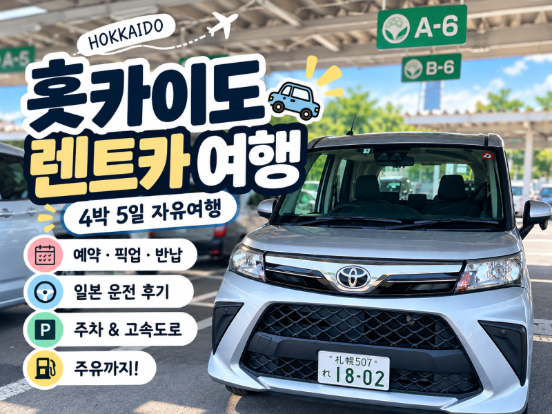 홋카이도 렌트카 자유여행｜도요타렌터카 예약·주의사항 + 일본 운전 꿀팁