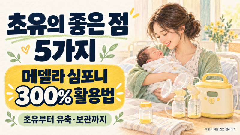 초유가 아기에게 좋은 점 5가지, 메델라 심포니 유축기 300% 활용법까지
