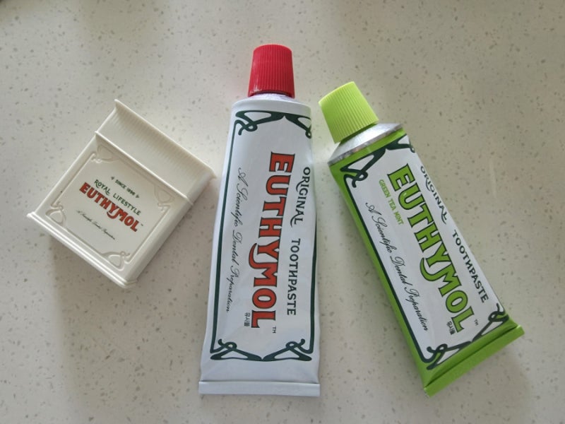 맵찔이 오리지날 유시몰 치약 사용 후기, 그린티 민트도 함께! EUTHYMOL