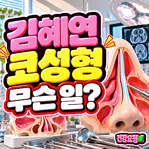 김혜연 코성형 부작용 뭐였길래? 코수술 2번 후 축농증·비중격 교정술까지