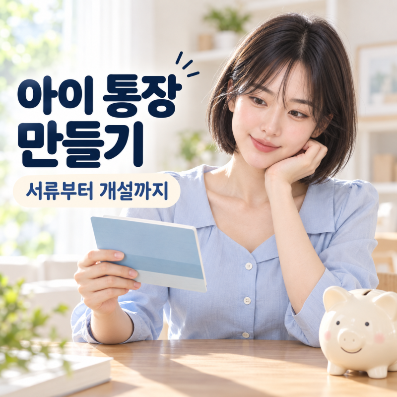 미성년자 자녀 통장 만드는 방법｜준비물부터 비대면 개설·이체 설정까지