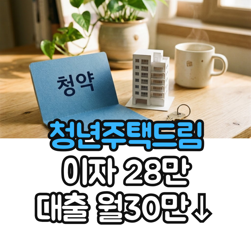 청년 주택드림 청약통장 월 25만원 2년 이자 28만원, 전환 조건과 대출 금리