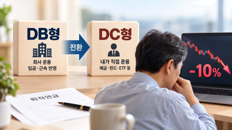 퇴직연금 DB에서 DC로 34만명 갈아탔다…두 달 만에 -10% 무슨 일이?