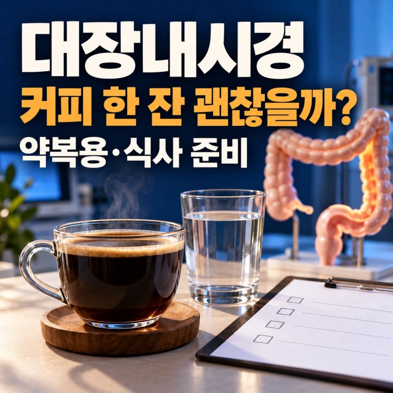 대장내시경 약복용·커피·식사, 준비할 때 헷갈리는 네 가지