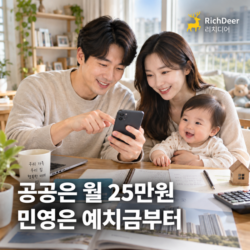 공공분양 준비한다면 청약통장 월 25만원, 민영만 본다면 "이 기준"부터 보세요