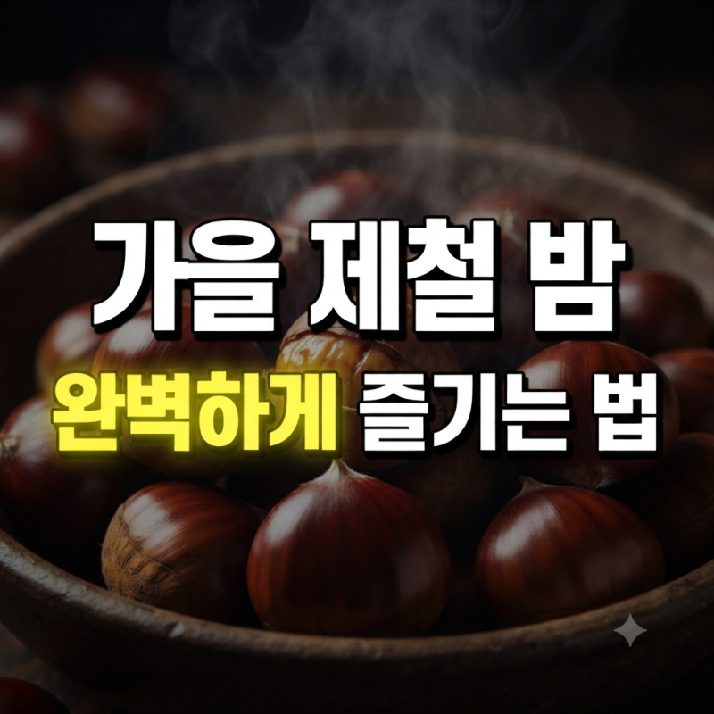 밤 효능부터 밤 삶는 방법, 찌는 시간, 보관법까지 총정리