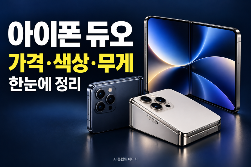 애플 첫 폴더블 아이폰 듀오 공개, 가격·색상·무게 한눈에 정리