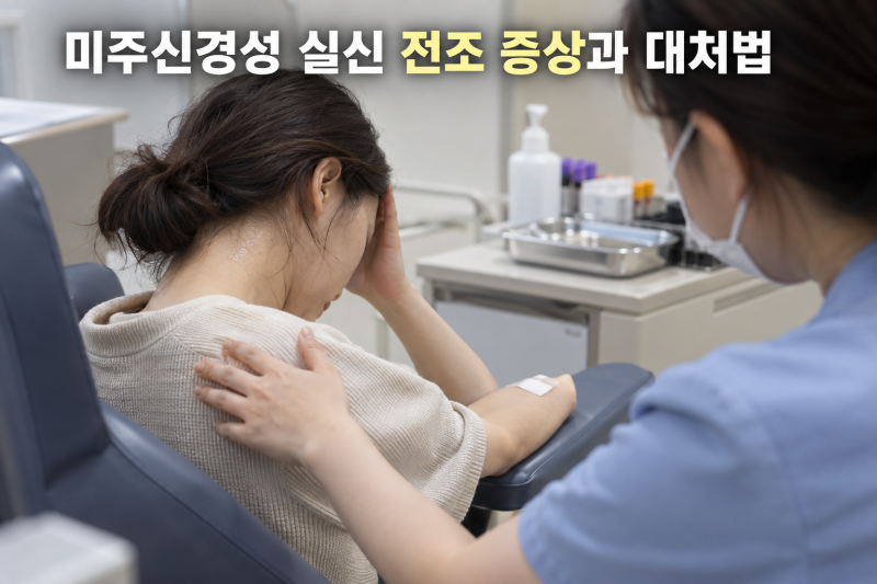 미주신경성 실신 전조 증상과 대처법, 병원 가야 할 때는
