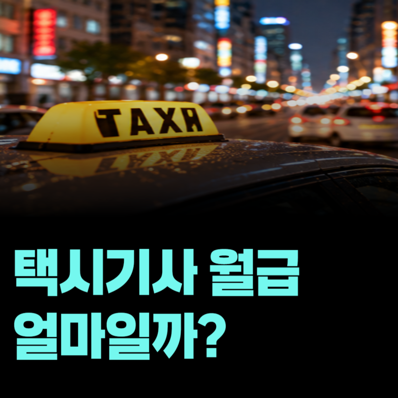 택시기사 한 달에 얼마나 벌까? 하는 일·연봉·법인택시와 개인택시 수입 차이