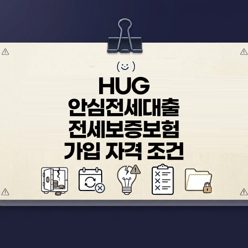 HUG 안심전세대출 및 전세보증보험 가입 자격 완벽 총정리