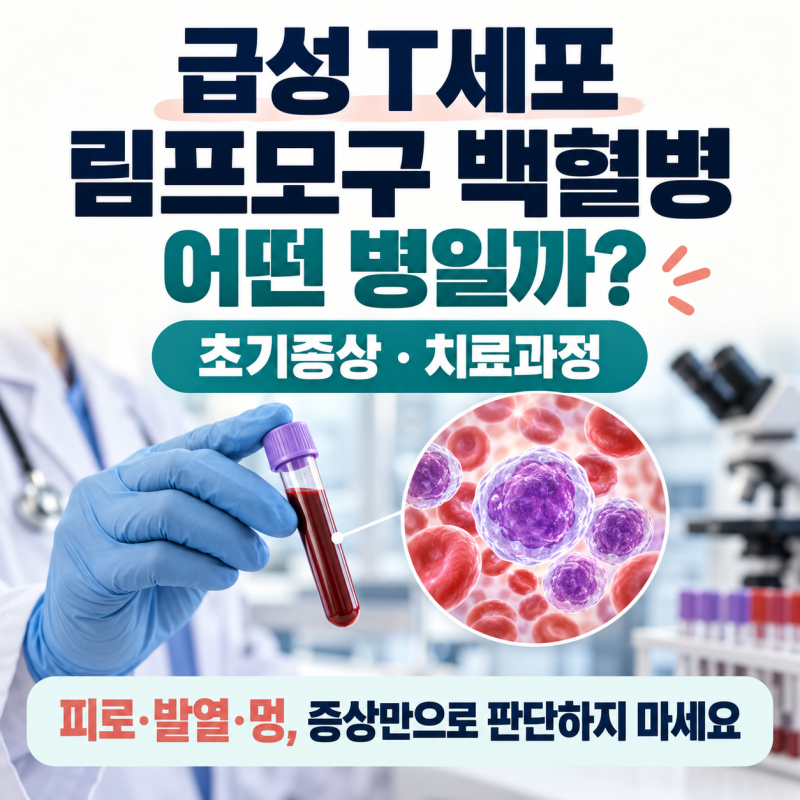 급성 T세포 림프모구 백혈병, 어떤 병일까? 초기증상·치료과정 정리