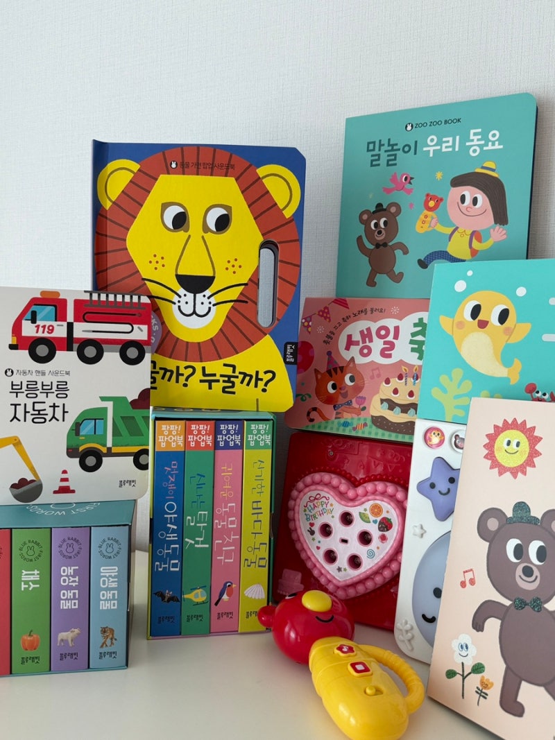블루래빗 아기첫사진인지책세트