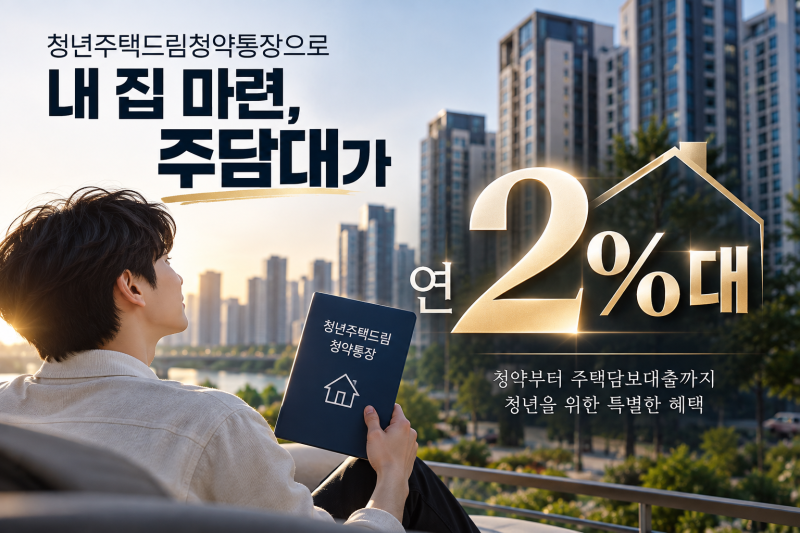 “청약통장 1천만원 넣었더니 주담대가 2%대?” 청약통장의 비밀