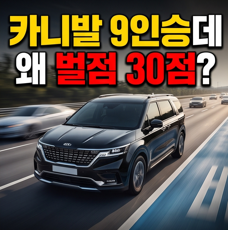 “카니발 9인승인데 왜 벌점 30점?” 운전자들 가장 많이 착각하는 이것