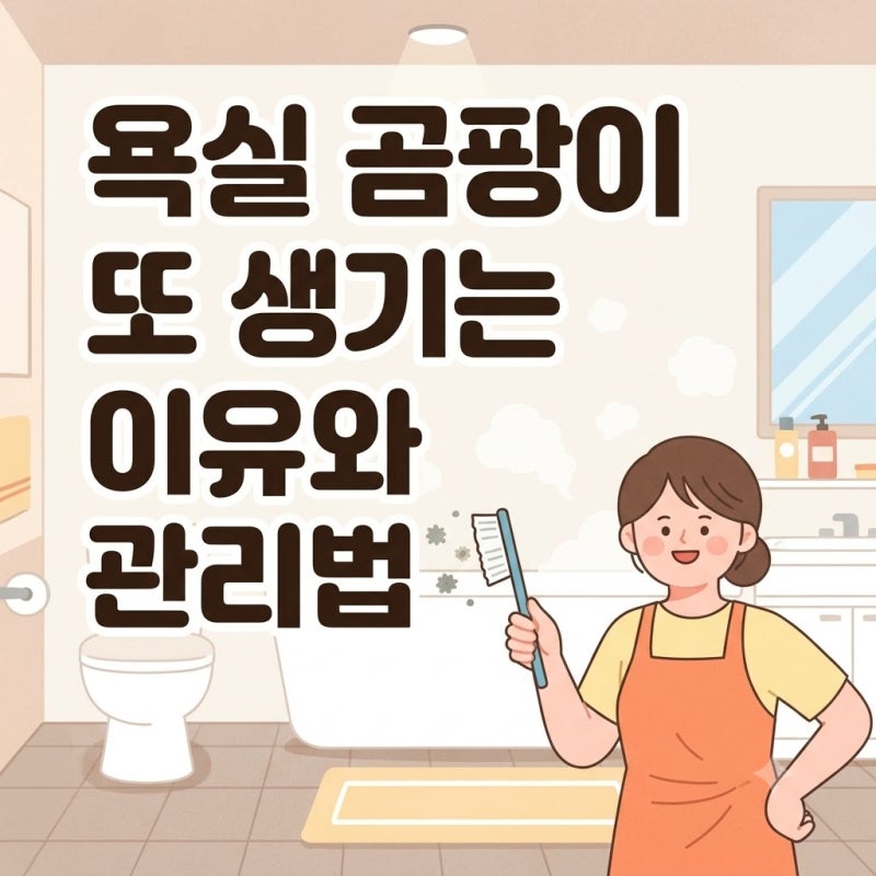 분명 청소했는데! 욕실 곰팡이 다시 생기는 진짜 이유와 확실한 관리법