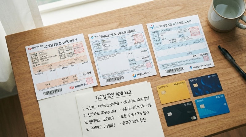 공과금 카드 10% 할인의 함정, 월 한도 때문에 실제로 얼마 아낄까