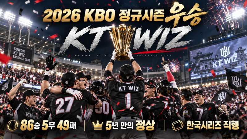 2026 KBO 우승확정 KT 위즈, 남은일정과 주목할점 총정리